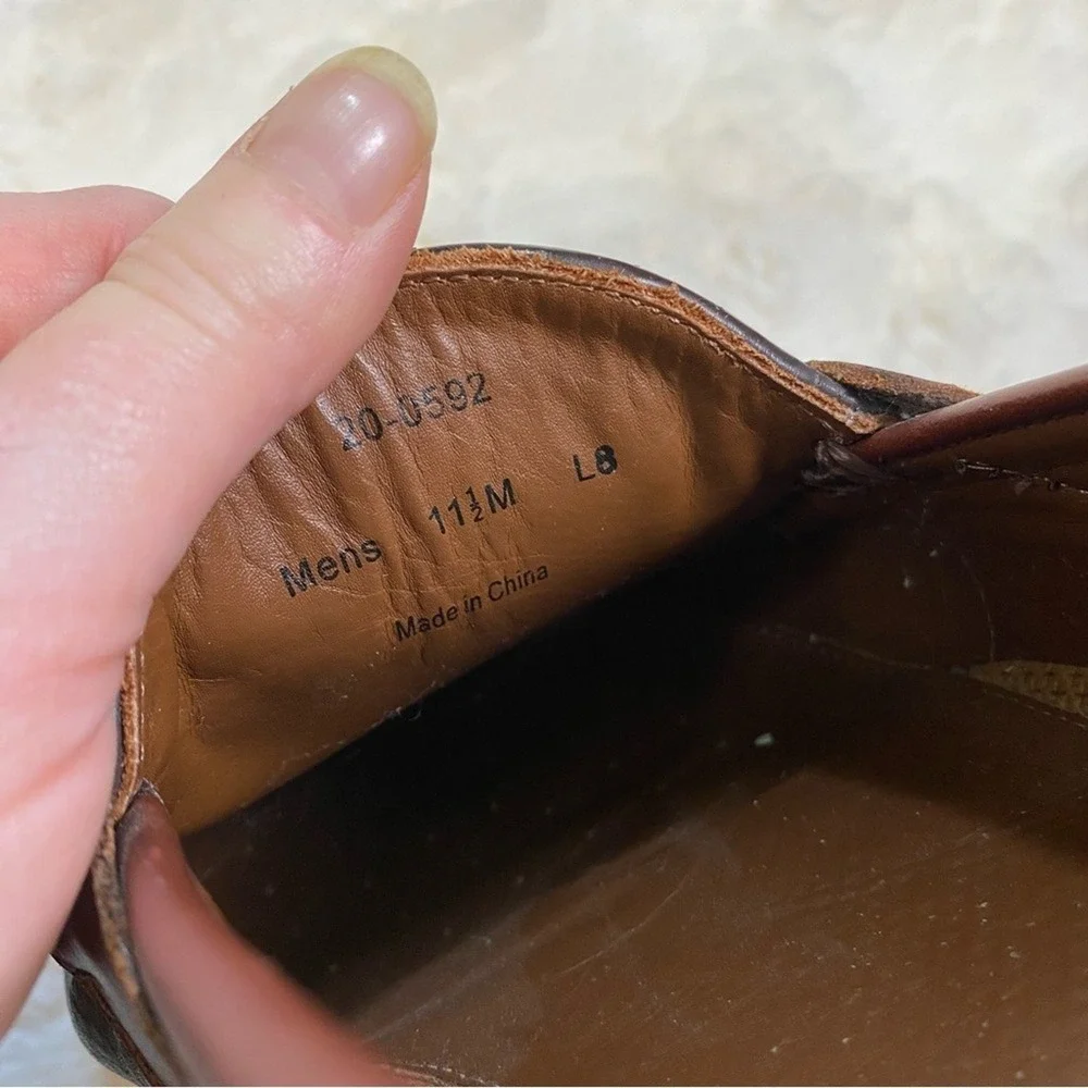 Johnson and Murphy Aragon Il Kiltie‎ Tassel Loafer Men's 11.5 Brown Black Shoe